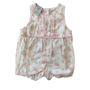 Vintage Baby Sprockets floral romper - size 3 months